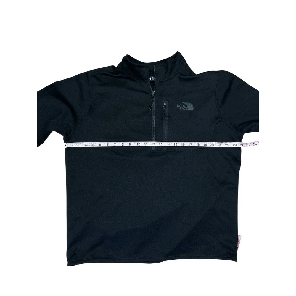 The North Face Pullover Mens XL Black Quarter Zip Fleece Hiking Shirt‎ Top